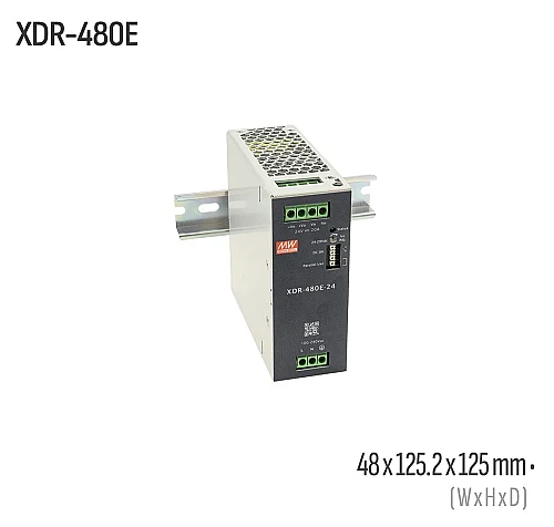 Meanwell XDR-480E-36 480W 36VDC DIN Ray AC/DC Güç Kaynağı - 1