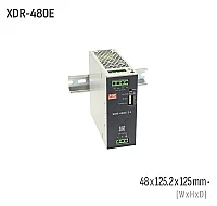 Meanwell XDR-480E-48 480W 48VDC DIN Ray AC/DC Güç Kaynağı - 1