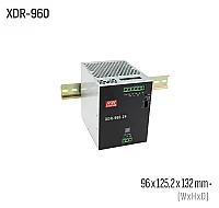 Meanwell XDR-960-24LA 960W 24VDC DIN Ray AC/DC Güç Kaynağı - 1