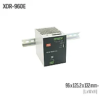 Meanwell XDR-960E-24 960W 24VDC DIN Ray AC/DC Güç Kaynağı - 1