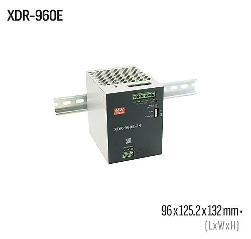 Meanwell XDR-960E-24 960W 24VDC DIN Ray AC/DC Güç Kaynağı - 1