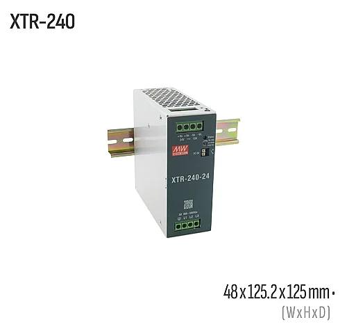 Meanwell XTR-240-24 240W 24VDC DIN Ray AC/DC Güç Kaynağı - 1