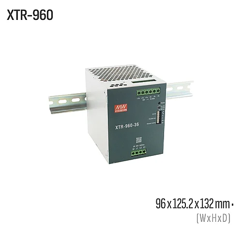 Meanwell XTR-960-24 960W 24VDC DIN Ray AC/DC Güç Kaynağı - 1