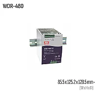 MeanwellWDR-480-48 480W 48VDC DIN Ray AC/DC Güç Kaynağı - 1