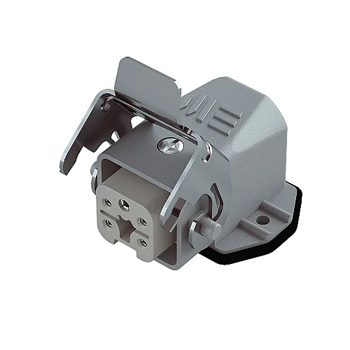 Mete Enerji 403009S 5X10A Çoklu Eğik Makine Priz Arka Giriş Metal Mandallı - 1
