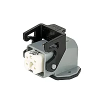 Mete Enerji 403069 5x10A Çoklu Termoplastik Eğik Arka Girişli Makine Prizi - 1