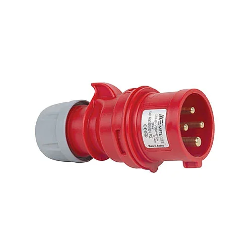 Mete Enerji 406103V 4x16A IP44 Vidalı Düz Fiş - 1