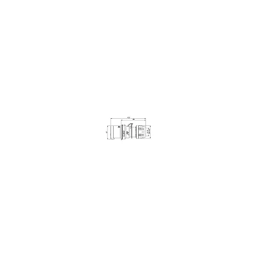 Mete Enerji 406121V 3X16A Düz Fiş Ip44 110V 4H Vidalı - 2
