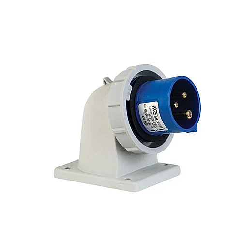 Mete Enerji 406204V 3x16A Eğik IP67 Vidalı Makine Fişi - 1