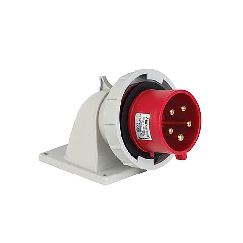 Mete Enerji 406224V 5x32A Eğik IP67 Vidalı Makine Fişi - 1