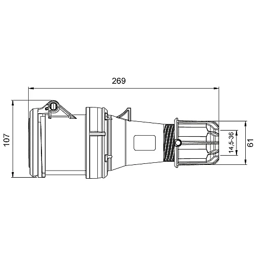 Mete Enerji 406417 5X63A Uzatma Priz Ip44 - 2