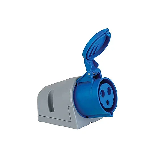 Mete Enerji 406611 3x32A Eğik Gövdeli IP44 Duvar Prizi - 1