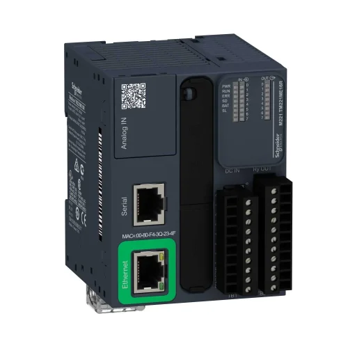 Schneider Electric TM221ME16R Modicon M221 PLC Modüler Tip Ethernetli 24 V DC 8 / 8 R 2 x 0-10V / - 1 x RS485 - 1