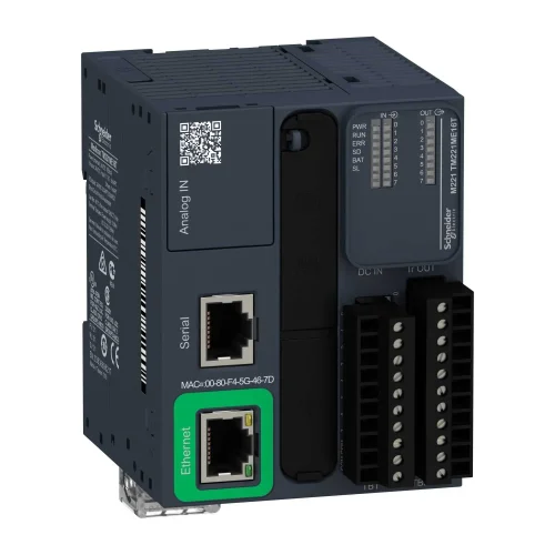 Schneider Electric TM221ME16T Modicon M221 PLC Modüler Tip Ethernetli 24 V DC 8 / 8 T 2 x 0-10V / - 1 x RS485 - 1