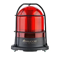Mucco SNT-110-B-KFS-5 12-24V AC/DC Buzzer'sız 100 Serisi Sinyal Fenceri Ve Koruma Kafesi - Kırmızı - 1