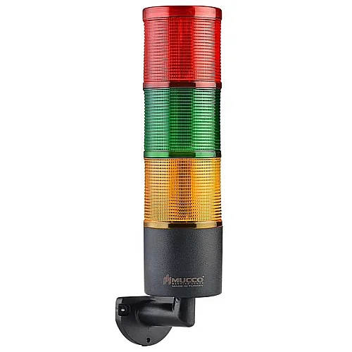 Mucco SNT-7012-D3-L 220V AC Döner Işık Buzzer'sız Üç Katmanlı Duvar Yığınlı Işıklar Uzatmasız - 1