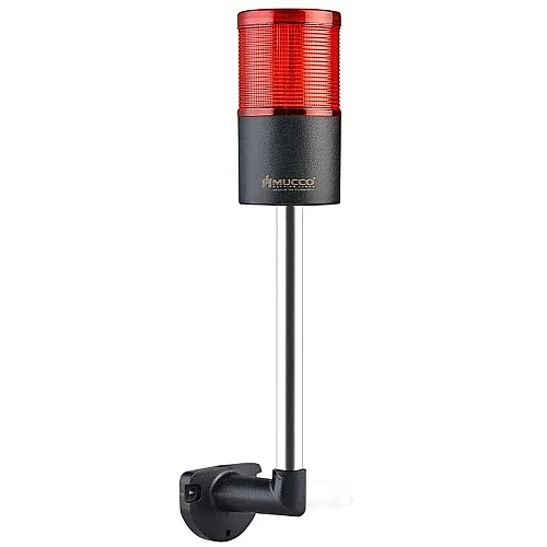 Mucco SNT-7013-FB1-2-L-20U 12-24V AC/DC Flaşörlü Buzzer'sız Tek Katmanlı Duvar Işıkları 20cm - Kırmızı - 1