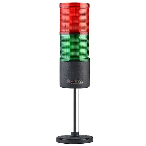 Mucco SNT-7013-S2-10U 12-24V AC/DC Flaşörlü Buzzer'sız İki Katmanlı 10cm Yüzey Yığın Işıkları - 1