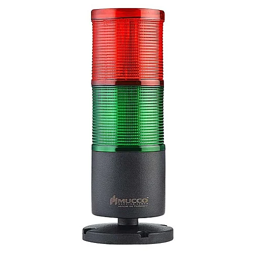 Mucco SNT-7013-S2 12-24V AC/DC Sabit Işık Buzzer'sız İki Katmanlı Yüzey Yığın Lambaları Uzatmasız - 1