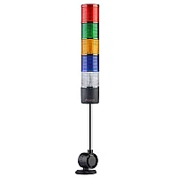 Mucco SNT-7022-DB5-D-20U 12-24V AC/DC Flaşörlü Buzzer'sız Beş Katmanlı 20cm Katlanabilir Taban Işıkları - 1