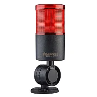 Mucco SNT-7022-FB1-3-D 40-250V AC/DC Flaşörlü Buzzer'lı Uzantı Olmadan Tek Katmanlı Katlanabilir Taban Yığın Işıkları - Sarı - 1