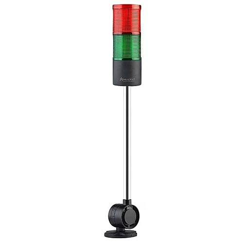 Mucco SNT-7024-CB2-D-30U 12-24V AC/DC Flaşörlü Buzzer'sız İki Katmanlı 30cm Katlanabilir Taban Yığın Işıkları - 1