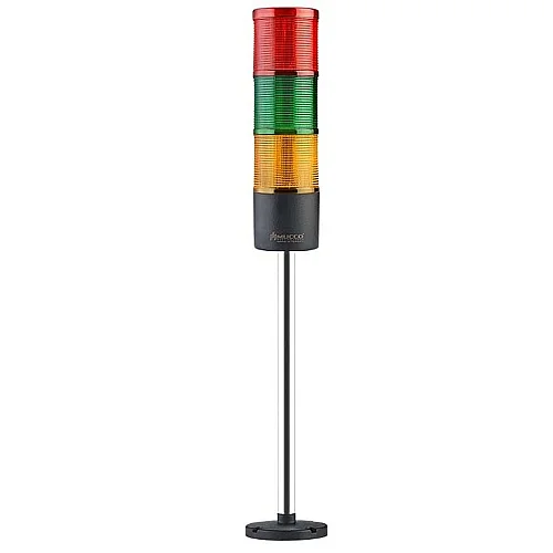 Mucco SNT-7024-CB3-30U 12-24V AC/DC Flaşörlü Buzzer'sız Üç Katmanlı Yüzey Yığın Işıkları 30cm - 1