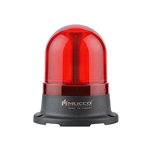 Mucco SNT-715-SB-5 40-250V AC/DC Flaşörlü Buzzer'lı 70 Serisi Sinyal Fenceri - Kırmızı - 1