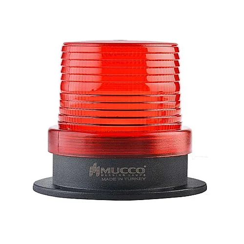 Mucco SNT-915-1 12-24V AC/DC Buzzer'sız 90 Serisi Sinyal Fenceli - Kırmızı - 1