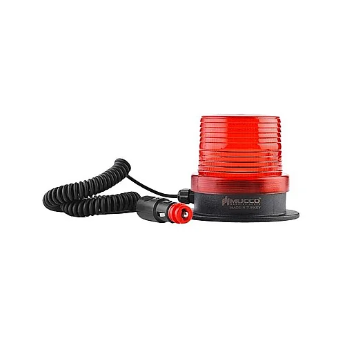 Mucco SNT-F915-1 Buzzer'sız Sigara Çakmak Fişli Manyetik Taban Strob Sinyal İşaretçisi - Kırmızı - 1