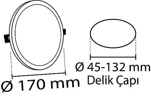Noas YL12-2401 24W 3200K Gün Işığı Ayarlanabilir Sıva Altı Slim Led Panel - 2