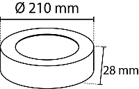 Noas YL14-1800 18W 6500K Beyaz Işık Sıva Üstü Yuvarlak Led Panel - 3