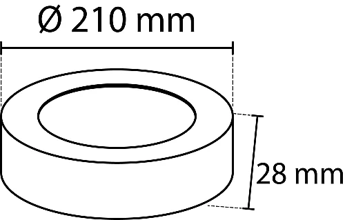 Noas YL14-1800 18W 6500K Beyaz Işık Sıva Üstü Yuvarlak Led Panel - 3