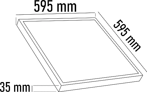 Noas YL15-4000 40W 6500K Beyaz Işık 60X60 Sıva Üstü Kare Led Panel - 2