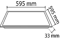 Noas YL18-5407 40W 4000K Natural Beyaz Işık 60X60 Sıva Altı Kare Slim Led Panel - 2