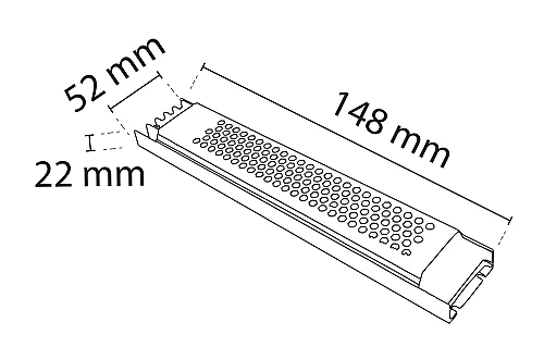 Noas YL25-1150 12.5A (150W) 12V Süper Slim Led Trafosu Yüksek Akım Korumalı IP20 - 2