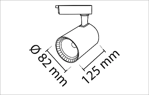 Noas YL29-3107 30W 4000K Gün Natural Beyaz Işık Siyah Kasa Paris Led Ray Spot 2700 Lümen - 3