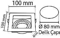 Noas YL60-1362 Amazon Saten Dekoratif Kare Boş Kasa - 2