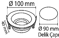 Noas YL60-1662 Amazon Saten Yuvarlak Dekoratif Boş Kasa - 2