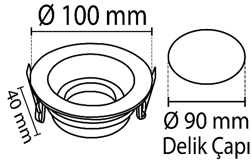 Noas YL60-1662 Amazon Saten Yuvarlak Dekoratif Boş Kasa - 2