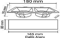 Noas YL60-2210 Nil Siyah Kare 2'li Dekoratif Boş Kasa - 2