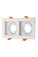 Noas YL60-2363 Amazon Beyaz Kare 2'li Dekoratif Boş Kasa - 1