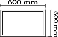 Noas YL60-6000 60X60 Beyaz Sıva Üstü Kare Dekoratif Boş Kasa - 2