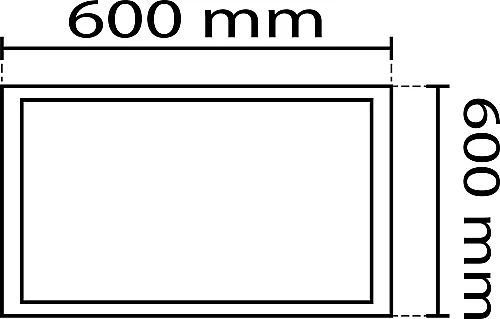 Noas YL60-6000-Y 60X60 Sıva Üstü Kare Dekoratif Boş Kasa - 2