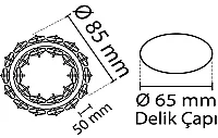 Noas YL65-1640 Hemera Dekoratif Kristal Cam Boş Kasa - 2