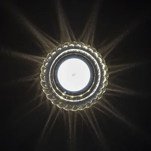 Noas YL65-1697 Karya 3W 4000K Natural Beyaz Led Çerçeveli Dekoratif Kristal Cam Boş Kasa - 2