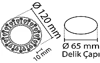 Noas YL65-1717 Lodos 3W 4000K Natural Beyaz Led Çerçeveli Dekoratif Kristal Cam Boş Kasa - 2