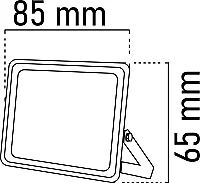 Noas YL70-1013 10W Mavi Işık Ultra Slim Led Projektör 800 Lümen - 2