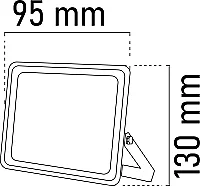 Noas YL70-1031 30W 3200K Gün Işığı Ultra Slim Led Projektör 2400 Lümen IP66 - 2