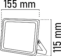 Noas YL70-1050 50W 6500K Beyaz Işık Ultra Slim Led Projektör 4000 Lümen IP66 - 2
